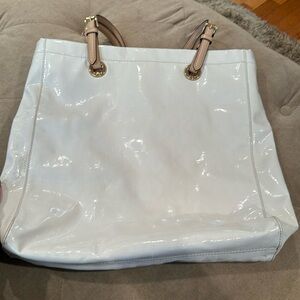 Michael Kors Patent Leather White Bag
